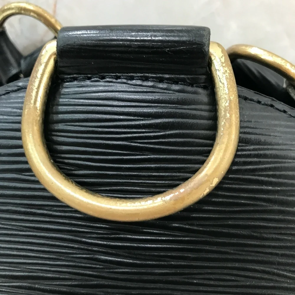 LOUIS VUITTON Black Backpack Epi Mabillon Leather - Picture 10 of 10